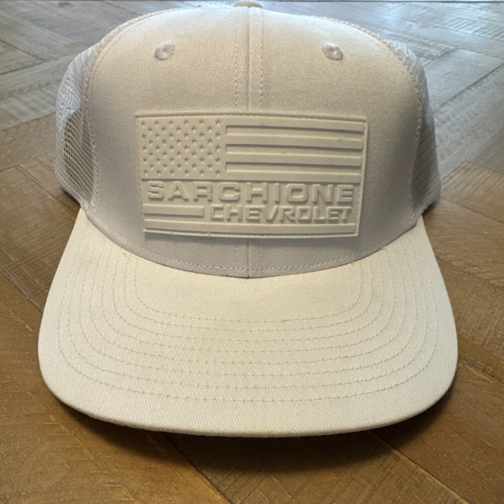 Chevrolet Snapback Trucker Hat One Size Mesh Back with Embroidered Logo